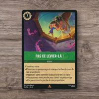 Pas ce levier-là !