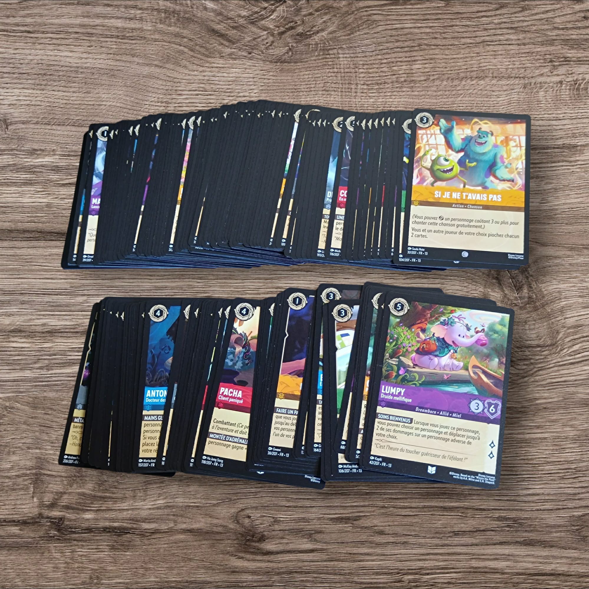 Communes et Inhabituelles Opus 10 et 13 sans doubles non foil Lorcana TCG